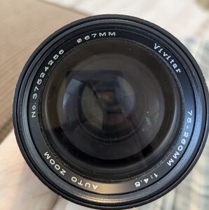 Vivitar 75-260mm Black Camera Lens